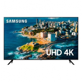 Smart TV 50" Samsung UHD 4K 3 HDMI 1 USB Bluetooth Wi-Fi Gaming Hub Tela sem limites Alexa built in - UN50CU7700GXZD
