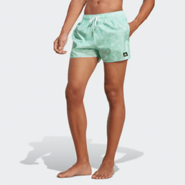 Shorts Aquático Bem Curto Adidas Logo Print CLX - Masculino Tam G