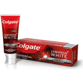 10 Unidades Creme Dental Clareador Colgate Luminous White Carvão Ativado 70g