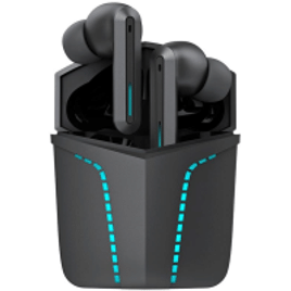Fone de Ouvido Sem Fio Gamer WB Sentinel Bluetooth LED Som 360º Resistente a Água e Suor - WBTWSSENTPR