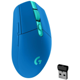 Mouse Gamer Sem Fio Logitech G305 LIGHTSPEED com 6 Botões Programáveis e Até 12.000 DPI Azul - 910-006013