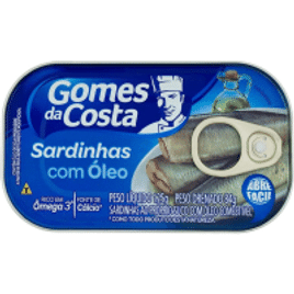 10 Unidades Sardinha com Óleo Gomes da Costa - 125g