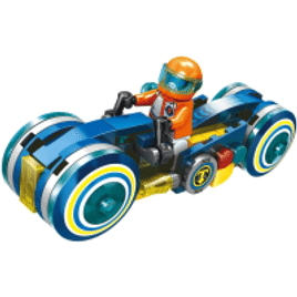 Brinquedo De Encaixe Heróis VS Viilões Spark 91 Peças Moto Turbina Dupla +De 4 Anos Polibrinq - BM005