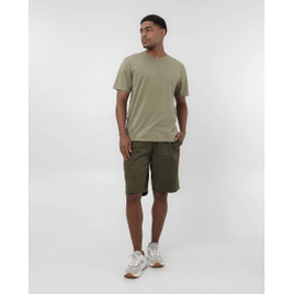 Bermuda jeans color masculina cós de elástico verde | Original by