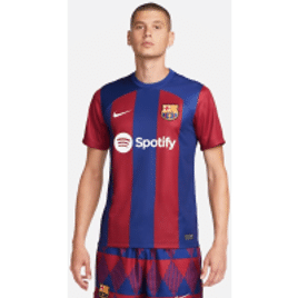 Camisa Nike Barcelona I 2023/24 Torcedor Pro Masculina - Tam 3G