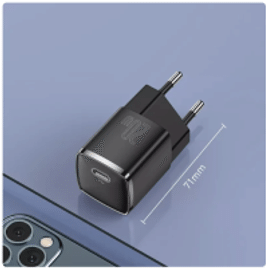 Carregador USB Baseus 20w Suporte Tipo C - Internacional