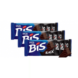 3 Unidades Chocolate Bis Black 100,8g