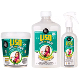 Kit Lola Cosmetics Liso Leve And Solto Shampoo 250ml + Mascara 230g + Spray 200ml