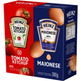 Kit Ketchup Heinz 397g e Maionese Heinz 390g