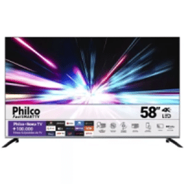 Smart TV LED 58" 4K UHD Philco PTV58G70R2CSGBL - Wifi USB Dolby Audio