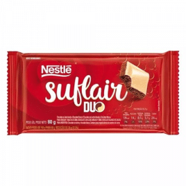 3 Unidades Barra de Chocolate Suflair Duo 80g - Nestlé