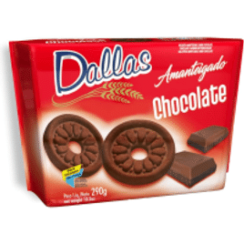 Biscoito Amanteigado Chocolate Dallas 290g