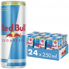 Pack 24 Latas Energético Red Bull Energy Drink Sugar Free - 250ml