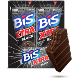 Caixa com 24 Unidades Chocolate Lacta Bis Xtra Black 45G