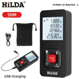 Trena Laser Hilda 50M CJ390 USB Charging