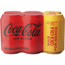 Refrigerante Coca-Cola sem Açúcar Lata 350ml
