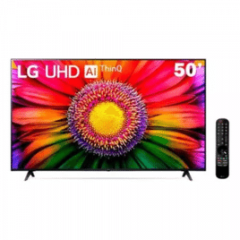 Smart TV 50" 4K LG UHD ThinQ AI HDR Bluetooth Alexa Google Assistente Airplay2 3 HDMI - 50UR8750PSA