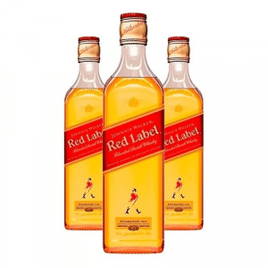 3 Unidades de Whisky Johnnie Walker Red Label 500ml