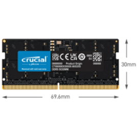 Memória RAM Crucial SODIMM 16GB DDR5 4800MHz 1.1v