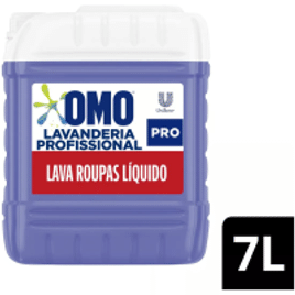 4 Unidades Sabão Liquido Omo Pro Lavanderia Profissional 7L