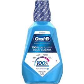 Enxaguante Bucal Oral-B 100% De Sua Boca Cuidada - 1,5 L