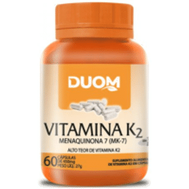 Vitamina K2 Menaquinona MK-7 Duom - 60 Cápsulas