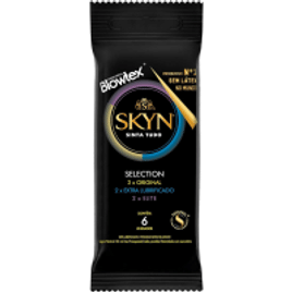 2 Pacotes Preservativo Skyn Selection - 6 Unidades Cada