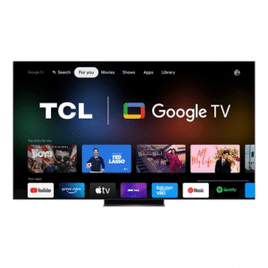 Smart TV QLED 65" Google TV UHD 4K TCL C835 Comando de Voz HDR 144Hz 4 HDMI 2 USB Wi-Fi Bluetooth