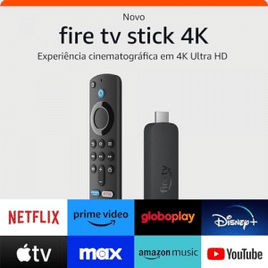 Novo Fire TV Stick 4K Streaming com Dolby Vision/Atmos e Suporte a Wi-Fi 6