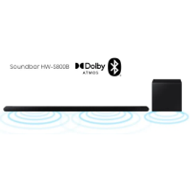 Soundbar Samsung com 3.1.2 Canais Dolby Atmos e Alexa integrado - HW-S800B
