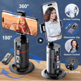 Gimbal P02 Estabilizador para Smartphones, Rastreamento de Rosto, Selfie, Tiktok, Obturador Remoto