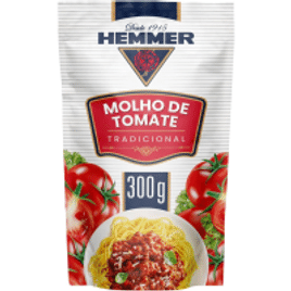 10 Unidades Molho de Tomate Hemmer Tradicional 300g