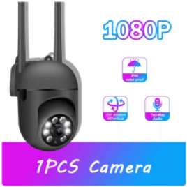 Câmera de Vigilância Impermeável ao Ar Livre Monitor Doméstico Sem Fio CCTV