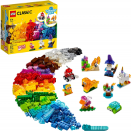 Brinquedo Classic: Blocos Transparentes Criativos 11013 - Lego