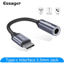 Adaptador USB Tipo C para 3.5mm Jack