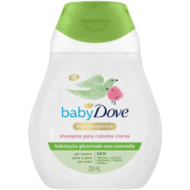 2 Unidades Shampoo Baby Dove Hidratação Glicerinada Camomila 200ml