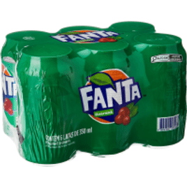 Pack de Fanta Guaraná 350ml 6 Unidades