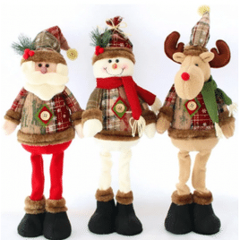 Bonecas decorativas do Natal ornamento do Feliz Natal bonecas de Papai Noel,