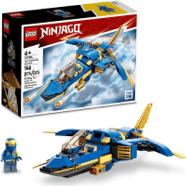 Conjunto de Construção Lego Ninjago Jato Relâmpago Evo do Jay 146 Peças 71784