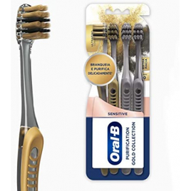 Escova Dental Oral-B Purification Gold Collection - 4 Unidades