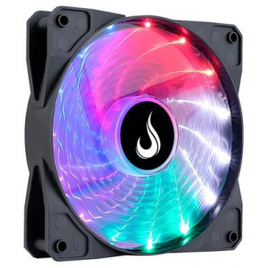 Cooler Fan Rise Mode Wind Rainbow 120mm Preto - RM-WN-02-RGB