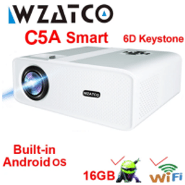 Projetor WZATCO Smart LED Beamer C5A 1080P