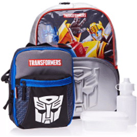 Kit Mochila Grande e Lancheira Especial Transformers X Autobots - Sestini