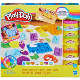 Conjunto Massa de Modelar Play-Doh Kit de Números com 6 Cores de Massinha - Hasbro