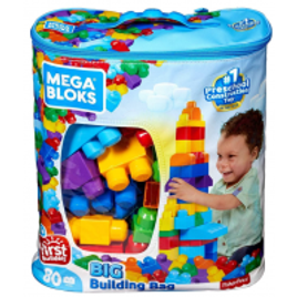 Brinquedo Blocos de Montar Mega Bloks Sacola com 80 Peças DCH63 - Fisher-Price