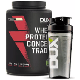 Whey Protein Concentrado 900g + Coqueteleira Fumê 800ml - Dux Nutrition