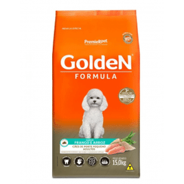 Ração Golden Fórmula Mini Bits para Cães Adultos de Porte Pequeno Sabor Frango e Arroz 15kg