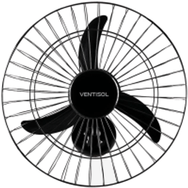 Ventilador de Parede Ventisol 50cm New, Controle de Velocidades 3 Pás