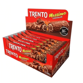 Chocolate Trento Wafer Massimo Chocolate 30g - 16 Unidades