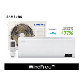 Ar Condicionado Split Inverter Samsung WindFree Sem Vento 12.000 BTU/h Frio Monofásico - AR12AVHABWKNAZ 220V